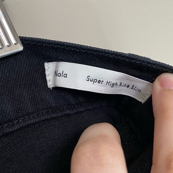 Wilfred x Citizens of Humanity Black Nola Super High-Rise Slim Jeans Size 32 - Picture 5 of 7